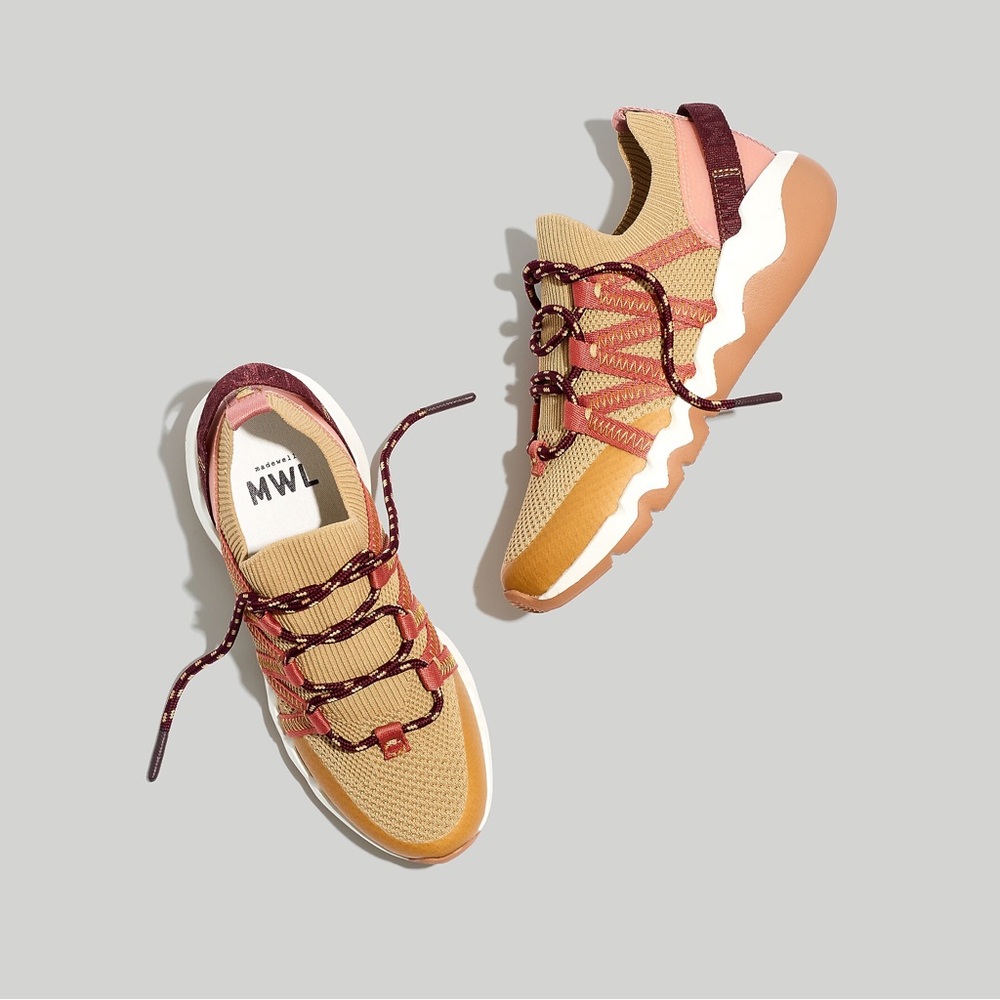 Madewell Field Knit Sneakers in Desert Dune Multi - sz 7.5